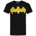 Schwarz - Front - Batman Herren Bat Sign Logo T-Shirt