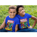 Königsblau - Side - Marvel - Heroes T-Shirt für Jungen