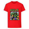 Rot - Front - Marvel Hulk Kinder T-Shirt