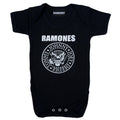 Schwarz - Front - Ramones - Seal Schlafanzug für Baby-Girls