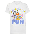 Weiß - Front - Mickey Mouse & Friends - Here Comes The Fun T-Shirt für Baby-Girls