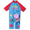Blau-Rot - Front - Peppa Pig - Under Water Badeanzug für Baby-Jungs