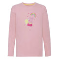 Babyrosa - Front - Peppa Pig - Rainbow Wings T-Shirt für Mädchen