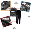 Schwarz - Side - Fortnite - Emotes Schlafanzug für Jungen