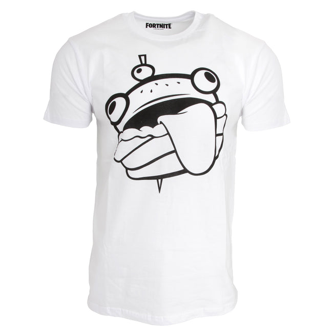 Weiß - Front - Fortnite Unisex T-Shirt mit Burger-Head-Motiv, für Erwachsene