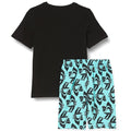 Schwarz-Petrol - Back - Fortnite - "Gradient" Schlafanzug mit Shorts für Jungen