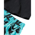 Schwarz-Petrol - Lifestyle - Fortnite - "Gradient" Schlafanzug mit Shorts für Jungen