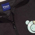 Anthrazit - Lifestyle - Piggy - Kapuzenpullover, Mit Reißverschluss für Mädchen