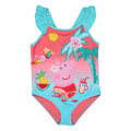 Hell Türkis - Front - Peppa Pig - Badeanzug für Baby-Girls