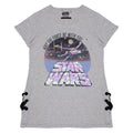 Grau meliert - Side - Star Wars - "May The Force Be With You" T-Shirt für Mädchen