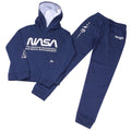Blau-Weiß - Side - NASA - "Space Administration" Hoodie und Jogginghosen-Set für Kinder