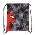 Schwarz-Weiß-Rot - Front - Spider-Man - Mädchen Turnbeutel "Web Head", Batik