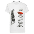 Weiß - Front - Hot Wheels - Stacked Cars T-Shirt für Jungen