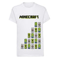 Weiß-Grün - Front - Minecraft - My Buddies T-Shirt für Mädchen