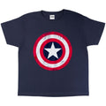Marineblau-Rot - Close up - Captain America - T-Shirt für Jungen