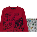 Rot-Grau meliert - Back - The Avengers - Schlafanzug für Jungen
