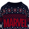Marineblau-Rot-Weiß - Side - Marvel - Pullover für Damen - weihnachtliches Design