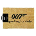 Braun-Schwarz - Front - James Bond - Türmatte "Reporting For Duty"