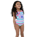 Pink-Blau-Violett - Side - Speedo - Koko Badeanzug für Mädchen