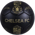 Schwarz-Gold - Front - Chelsea FC - "Phantom" Fußball mit Unterschriften