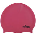 Pink - Front - SwimTech Unisex Silikon-Badekappe für Erwachsene