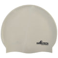 Weiß - Front - SwimTech Unisex Silikon-Badekappe für Erwachsene
