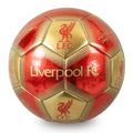 Rot-Gold - Front - Liverpool FC - Fußball mit Unterschriften
