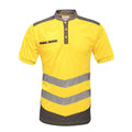 Gelb-Grau - Front - Regatta Herren Poloshirt in Warnfarben