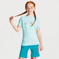 Hellblau mit Berg - Back - Dare 2B Kinder T-Shirt Frenzy mit Grafikdruck