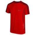 Rot-Dunkelrot - Side - Regatta Herren T-Shirt Tornell, mit extrem weicher Merinowolle