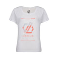 Weiß - Front - Dare 2b Damen T-Shirt Glow Up mit Aufdruck