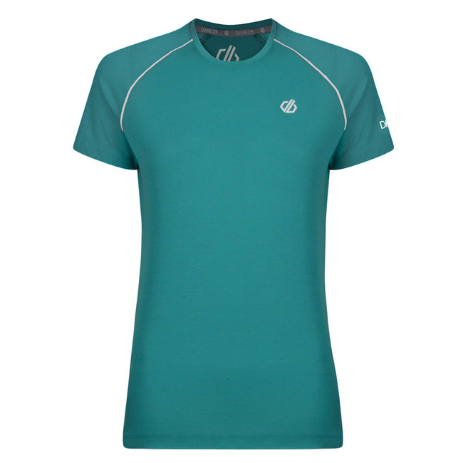 Meeresgrün - Front - Dare 2b Damen T-Shirt Instate mit Wollanteil
