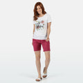 Pink-Veilchen bedruckt - Back - Regatta - Solita II Shorts für Damen