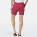 Pink-Veilchen bedruckt - Side - Regatta - Solita II Shorts für Damen