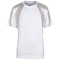 Weiß-Grau - Front - Rhino Jungen Sport T-Shirt
