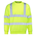 Neongelb - Front - RTY Herren High Vis Sweatshirt in Neonfarben