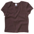 Schokolade - Front - Bella Canvas Baby Unisex T-Shirt, Kurzarm