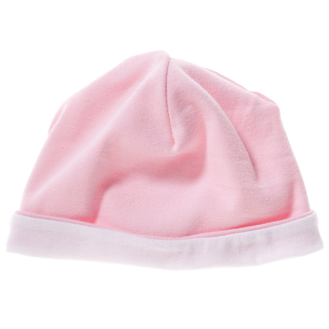 Pink - Weiß - Front - Bella Canvas Baby Unisex Wende Mütze