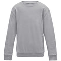 Hellgrau - Front - AWDis Just Hoods Kinder Pullover - Sweatshirt, unifarben