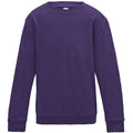 Violett - Front - AWDis Just Hoods Kinder Pullover - Sweatshirt, unifarben