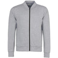 Grau meliert-Schwarz - Front - AWDis Herren Undergrad Sweater-Jacke mit Reißverschluss