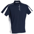 Marineblau-Weiß - Front - Finden & Hales Damen Polo Shirt Club
