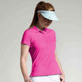 Dunkles Pink - Back - Glenmuir Damen Performance Pique Polo-Shirt, kurzärmlig