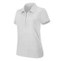 Weiß - Front - Kariban Damen Melange Kurzarm Polo Shirt