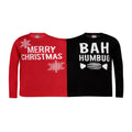 Rot-Schwarz - Front - Christmas Shop Doppelweihnachtspullover Humbug