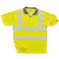 Gelb - Front - Portwest Unisex Polo Shirt Hi Vis (2 Stück-Packung)