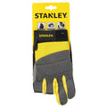 Grau-Schwarz-Gelb - Back - Stanley - Herren-Damen Unisex 3 Finger - Sicherheits-Handschuhe "Framer"