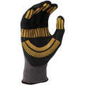 Grau-Schwarz-Gelb - Back - Stanley - Herren-Damen Unisex 'Razor Thread' - Sicherheits-Handschuhe "Gripper"