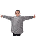 Grau - Lifestyle - Ribbon - Kapuzenpullover, wendbar für Kinder
