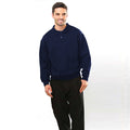 Marineblau - Back - Maddins Herren Polo Sweatshirt